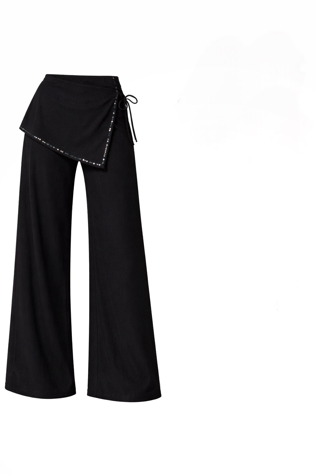 Wrap Wide-Leg Pants