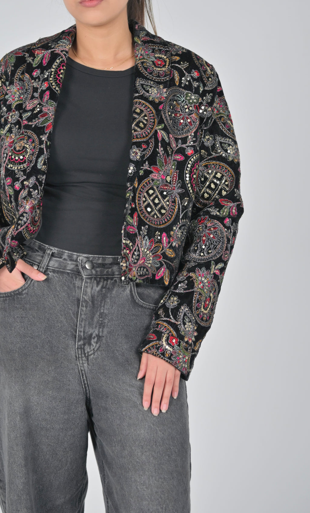 Noir Embellished Jacket