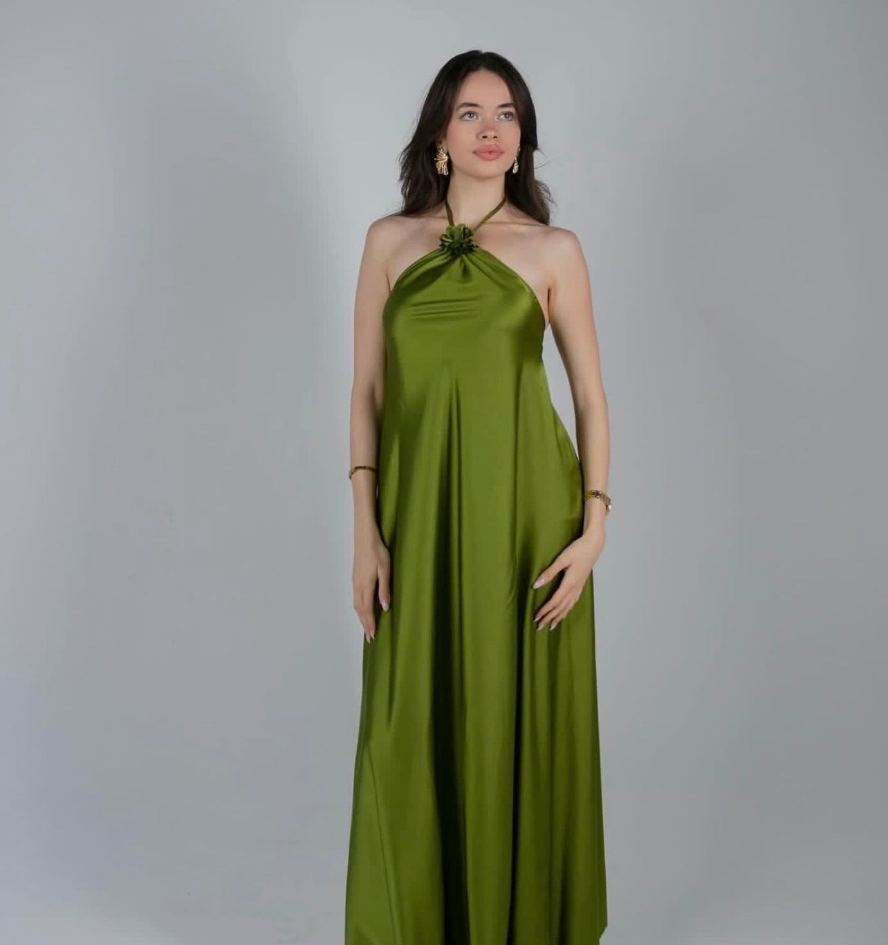 Olive Bloom Dress