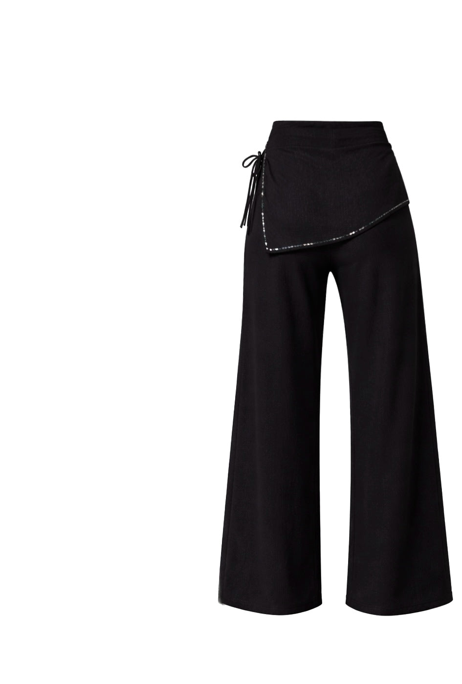Wrap Wide-Leg Pants