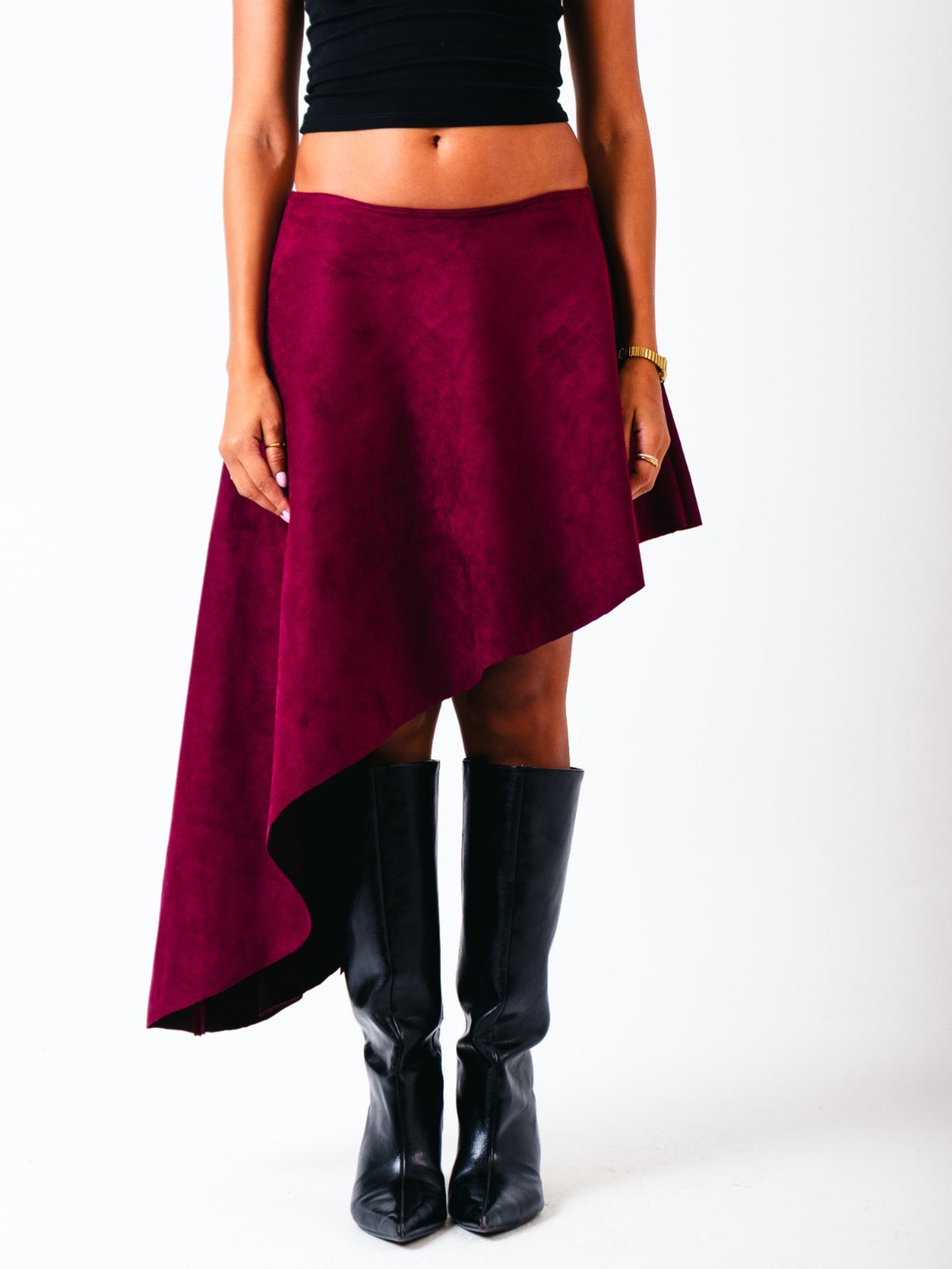 The Cherry Asymmetric Skirt