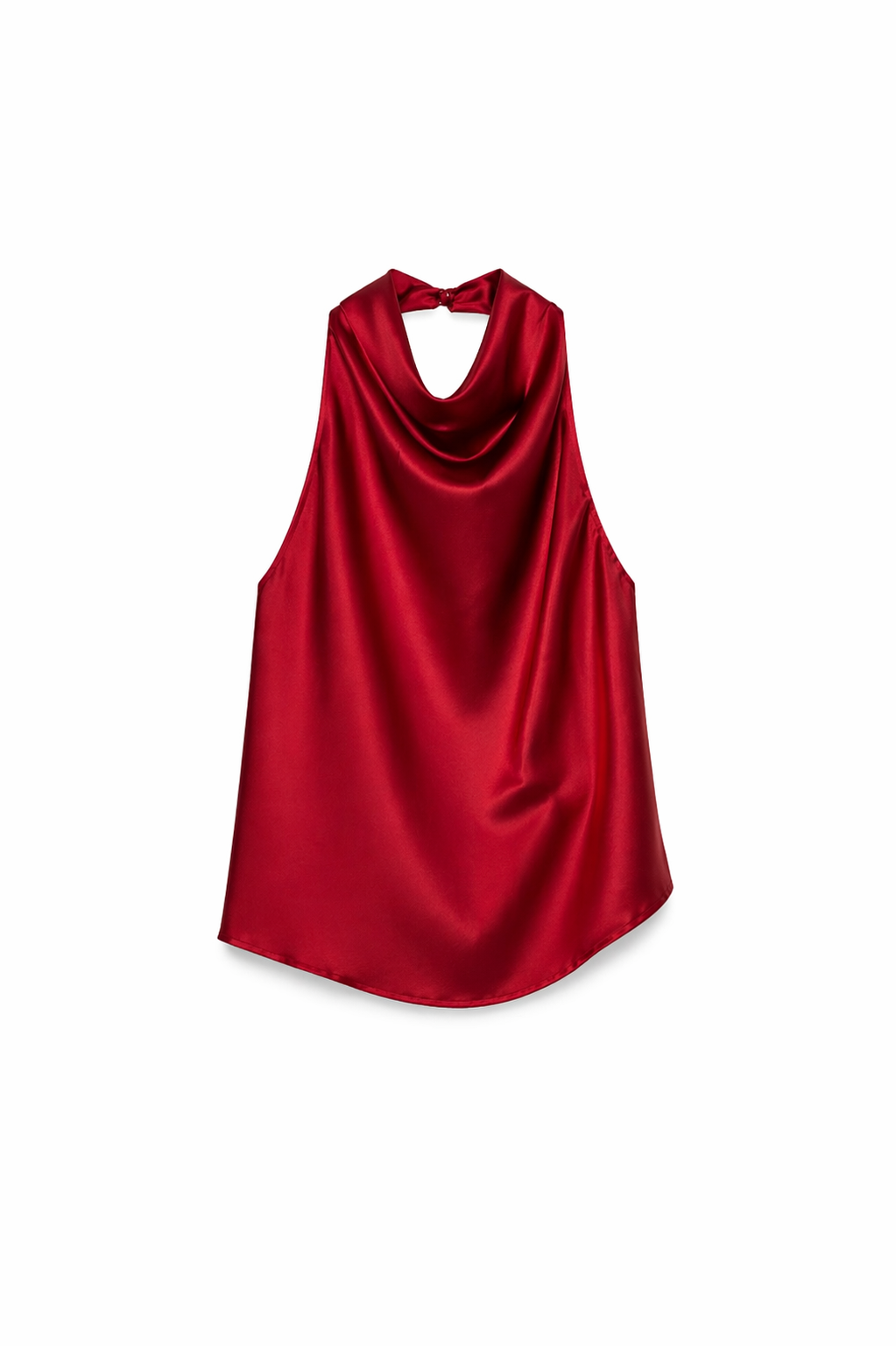 Scarlet Satin Red Top