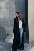 Black Suede Cardigan