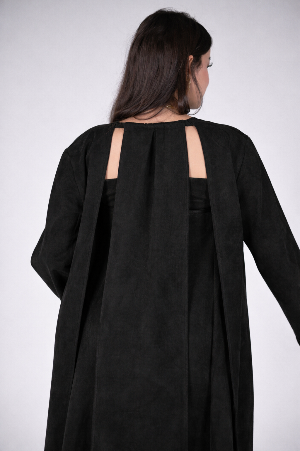 Black Suede Kaftan