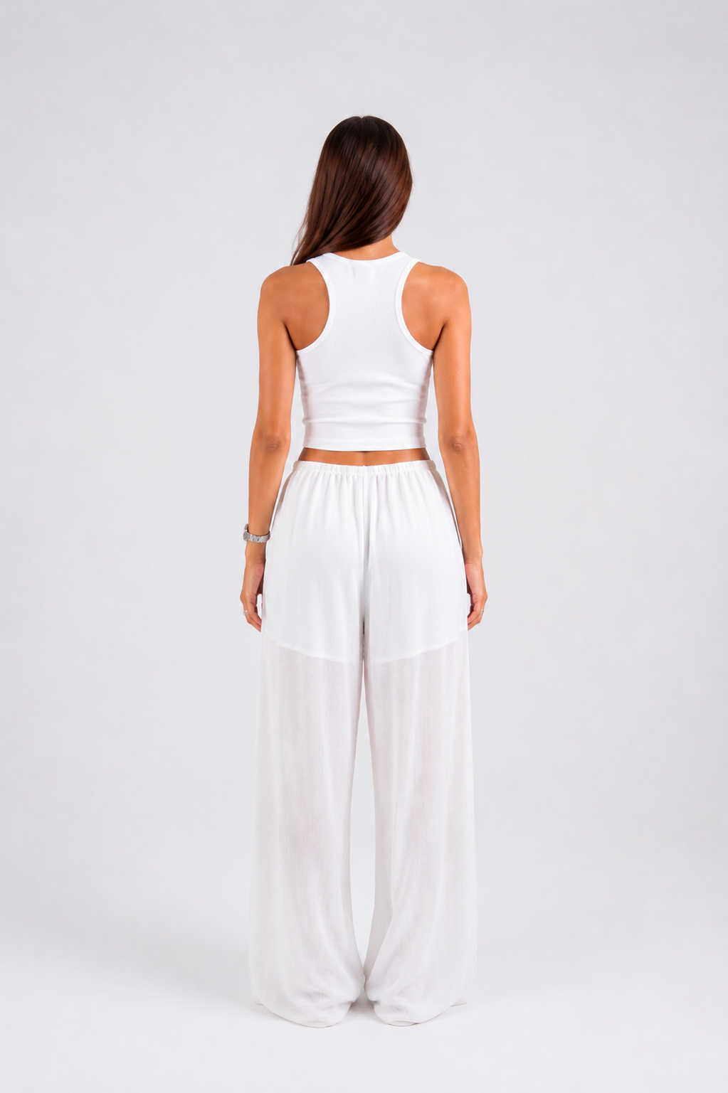 Airy White Pants