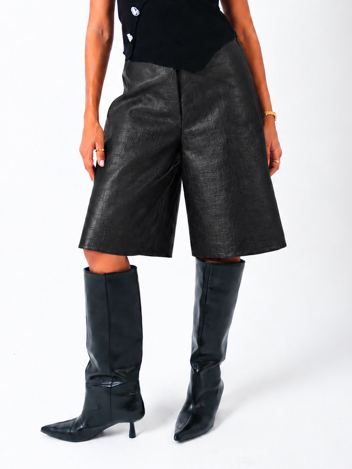 The Black Leather Jorts